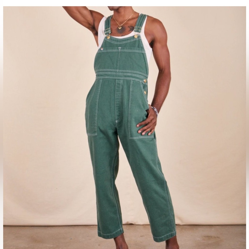 BIG BUD PRESS Emerald Green Overalls // Size M / NWOT - Picture 3 of 8